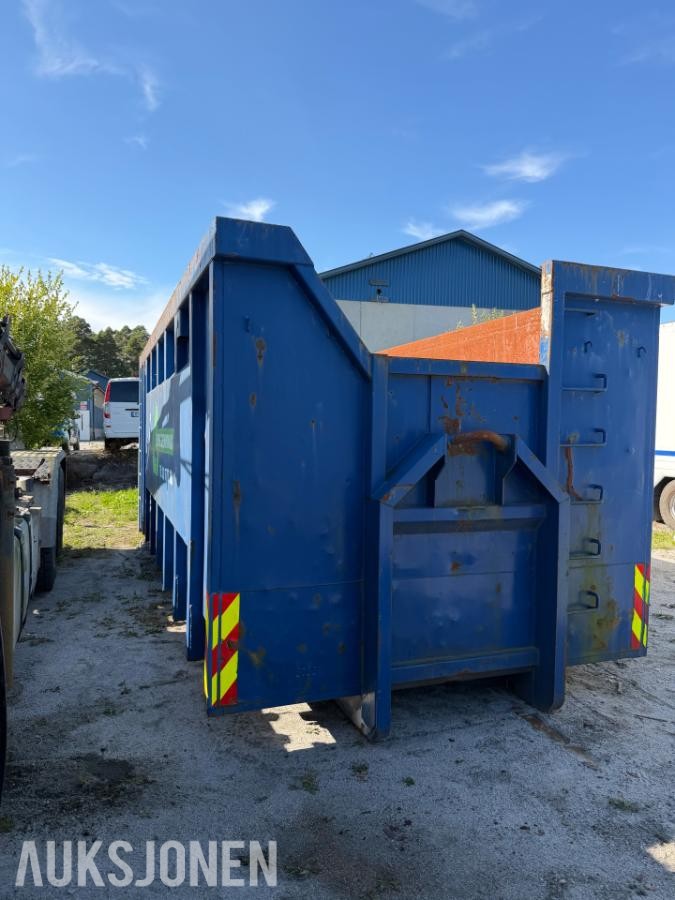 6 meter - krokcontainer med bakdører