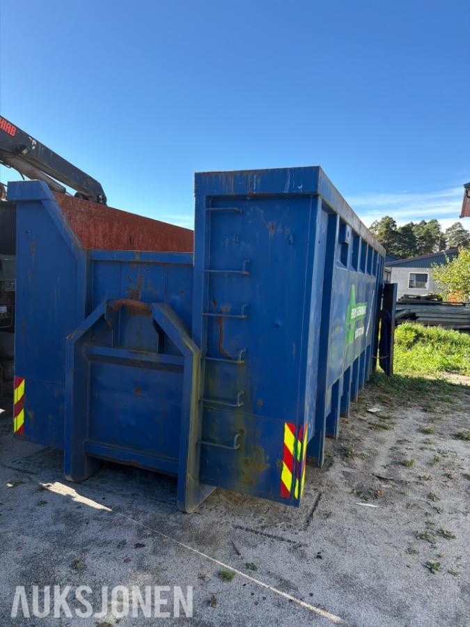 6 meter - krokcontainer med bakdører