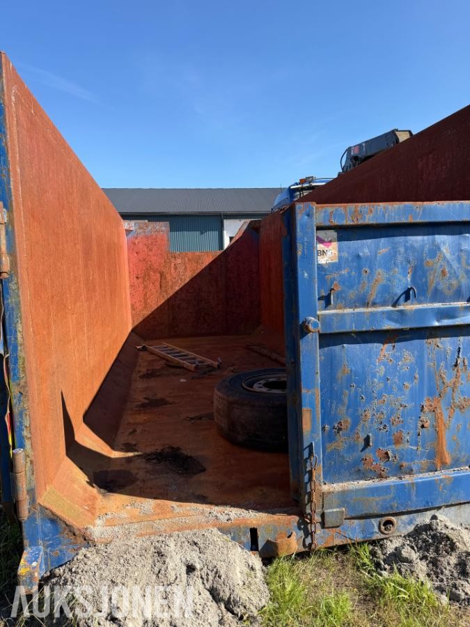6 meter - krokcontainer med bakdører