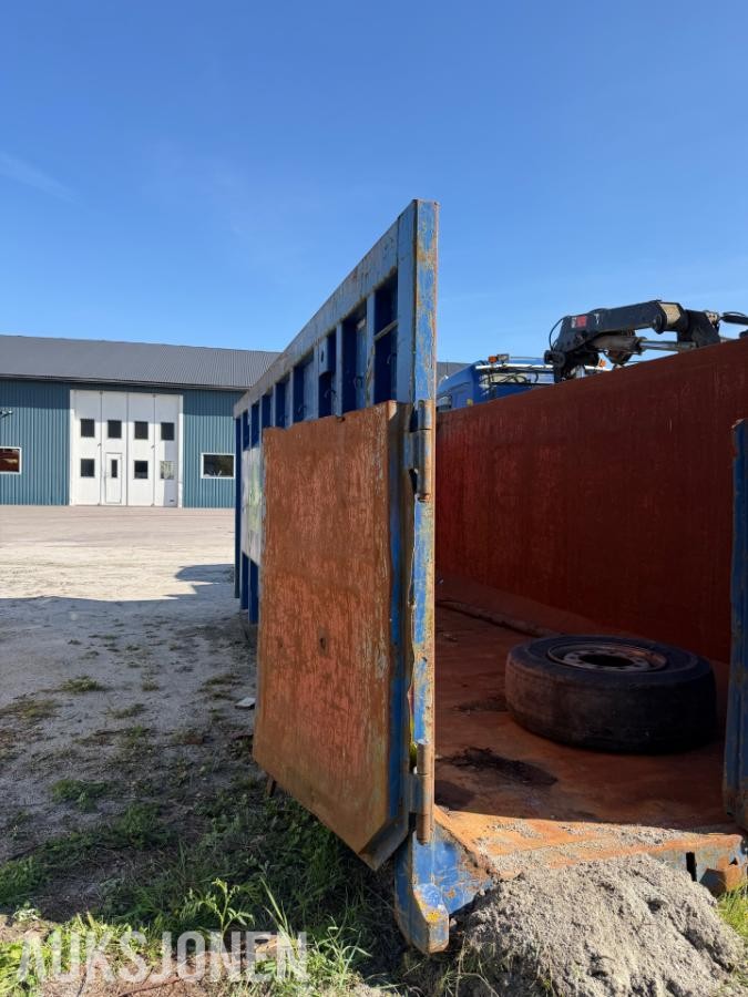 6 meter - krokcontainer med bakdører