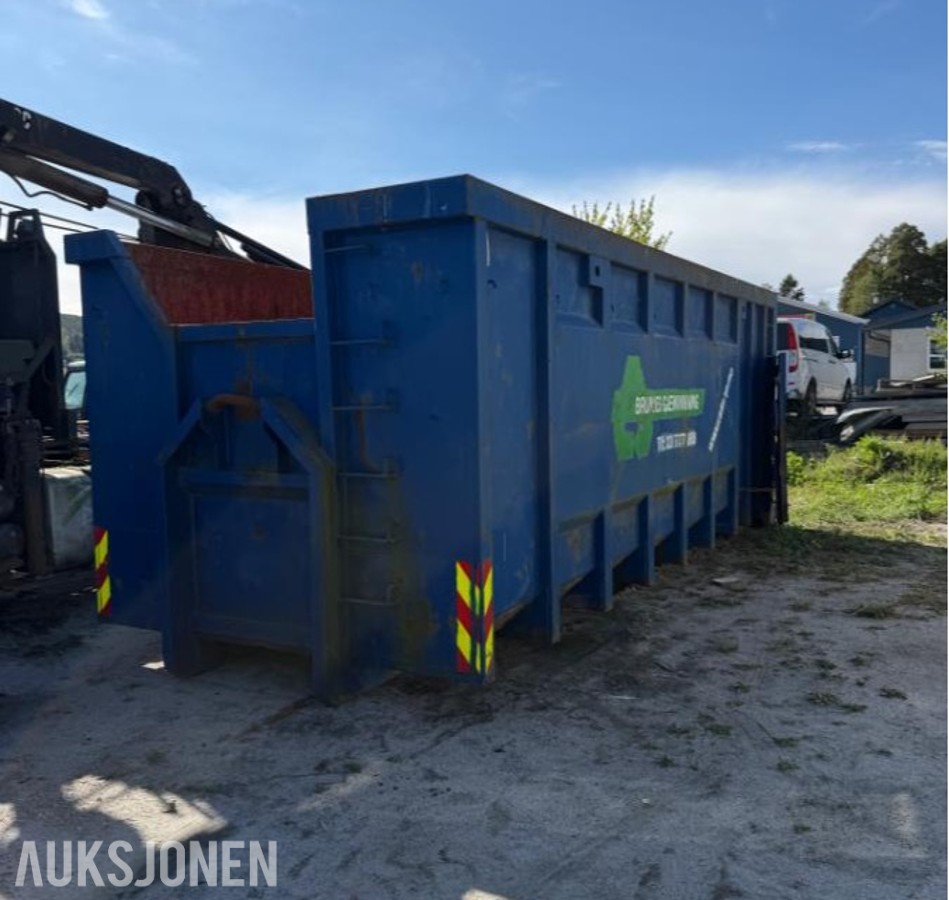6 meter - krokcontainer med bakdører