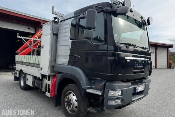2014 MAN TGM 13.290 4x4 planbil, Palfinger PK 12502-SH kran