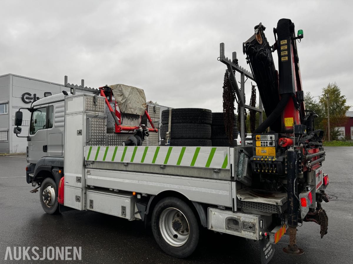 2014 MAN TGM 13.290 4x4BL kranbil, Palfinger PK 12502-SH og selvnivelerende mannskapskurv