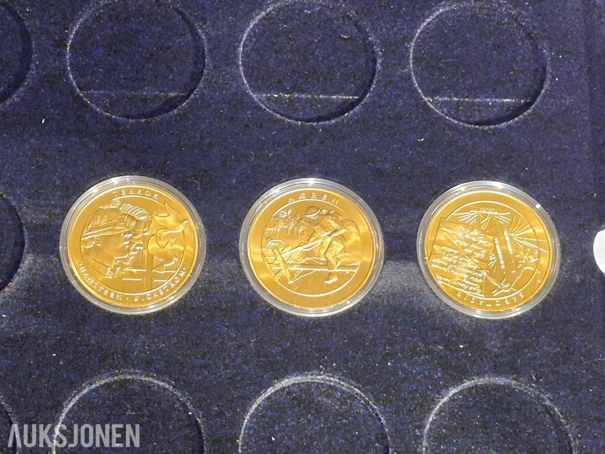 Alt for Norge 1940-1945 Gullbelagte minnemedaljer