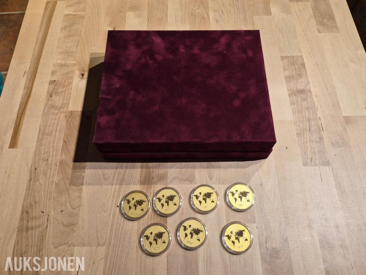 Norges bank-Myntsett samling-Medaljer 1991-2000