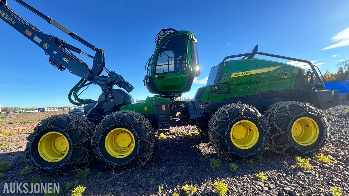 2026 John Deere 1270H hogstmaskin – H424 aggregat – 331 timer