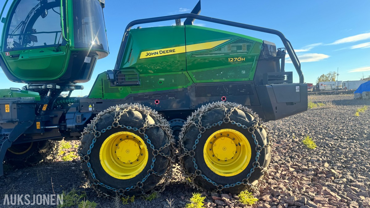 2026 John Deere 1270H hogstmaskin – H424 aggregat – 331 timer
