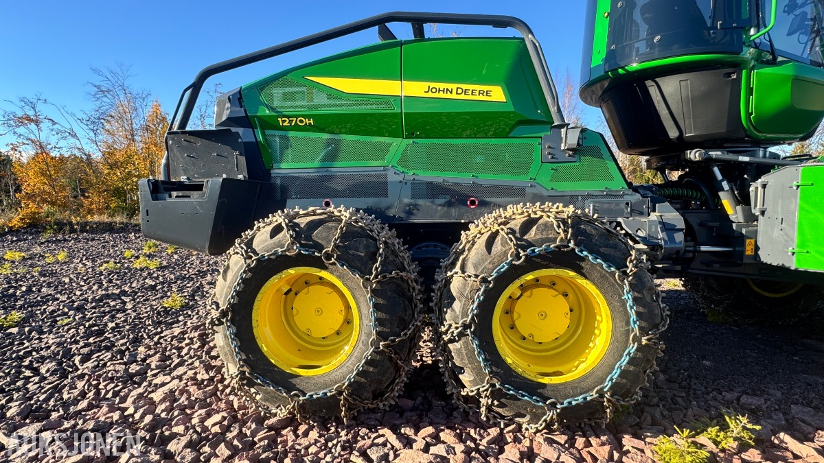 2026 John Deere 1270H hogstmaskin – H424 aggregat – 331 timer