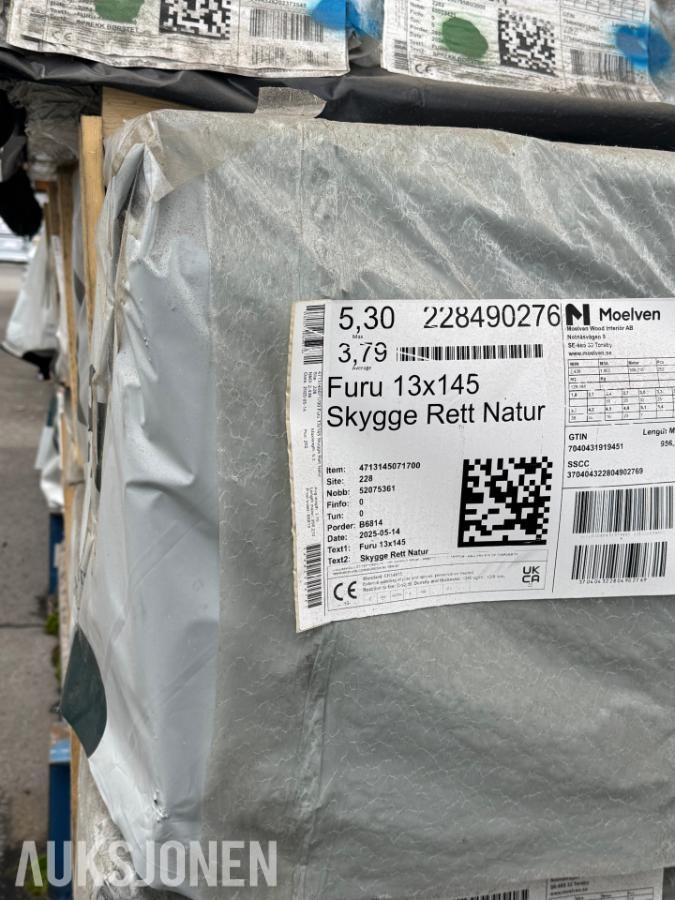 Furu 13x145 Skygge Rett Natur - 252stk/956,21m