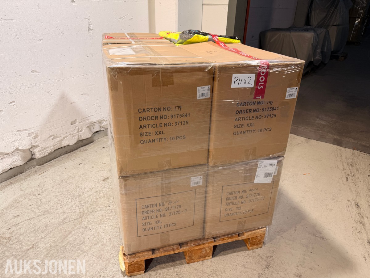 76 stk Univern vinterjakke i størrelse XXL/3XL klasse 3 - 37125-17