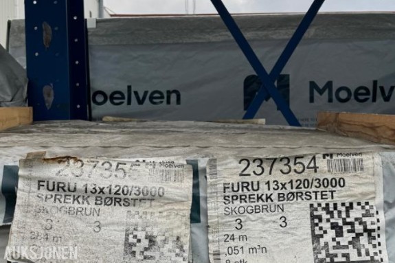 Furu 13x120/3000 Sprekk Børstet Skogbrun