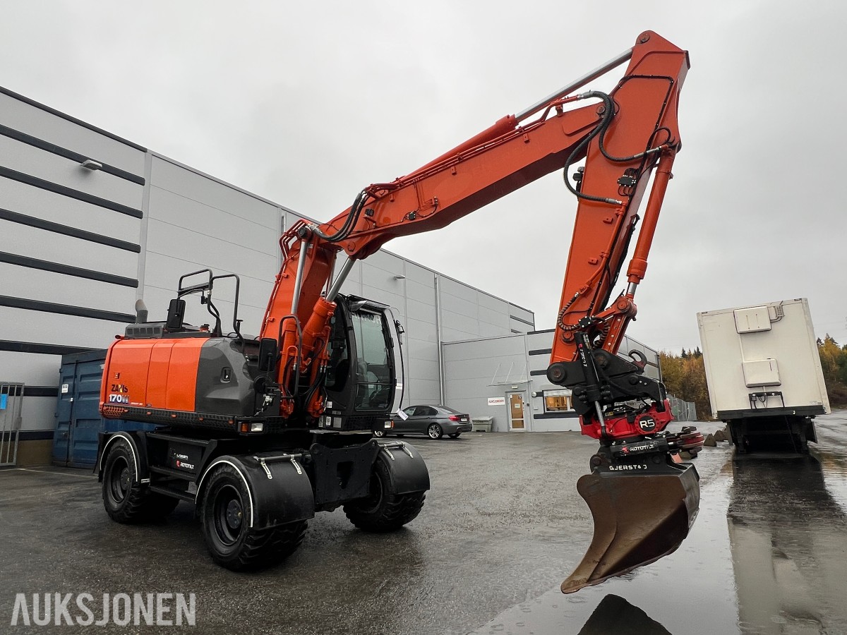 Hitachi ZX170WT-6 Makin GPS, Oilquick, Rototilt R5, gripekasett, sentralsmøring ++