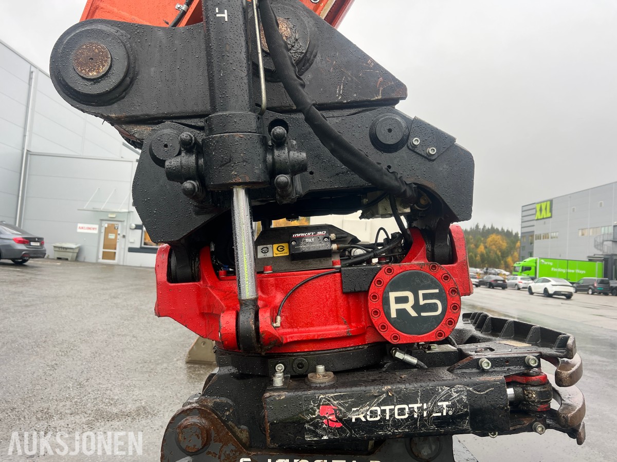 Hitachi ZX170WT-6 Makin GPS, Oilquick, Rototilt R5, gripekasett, sentralsmøring ++