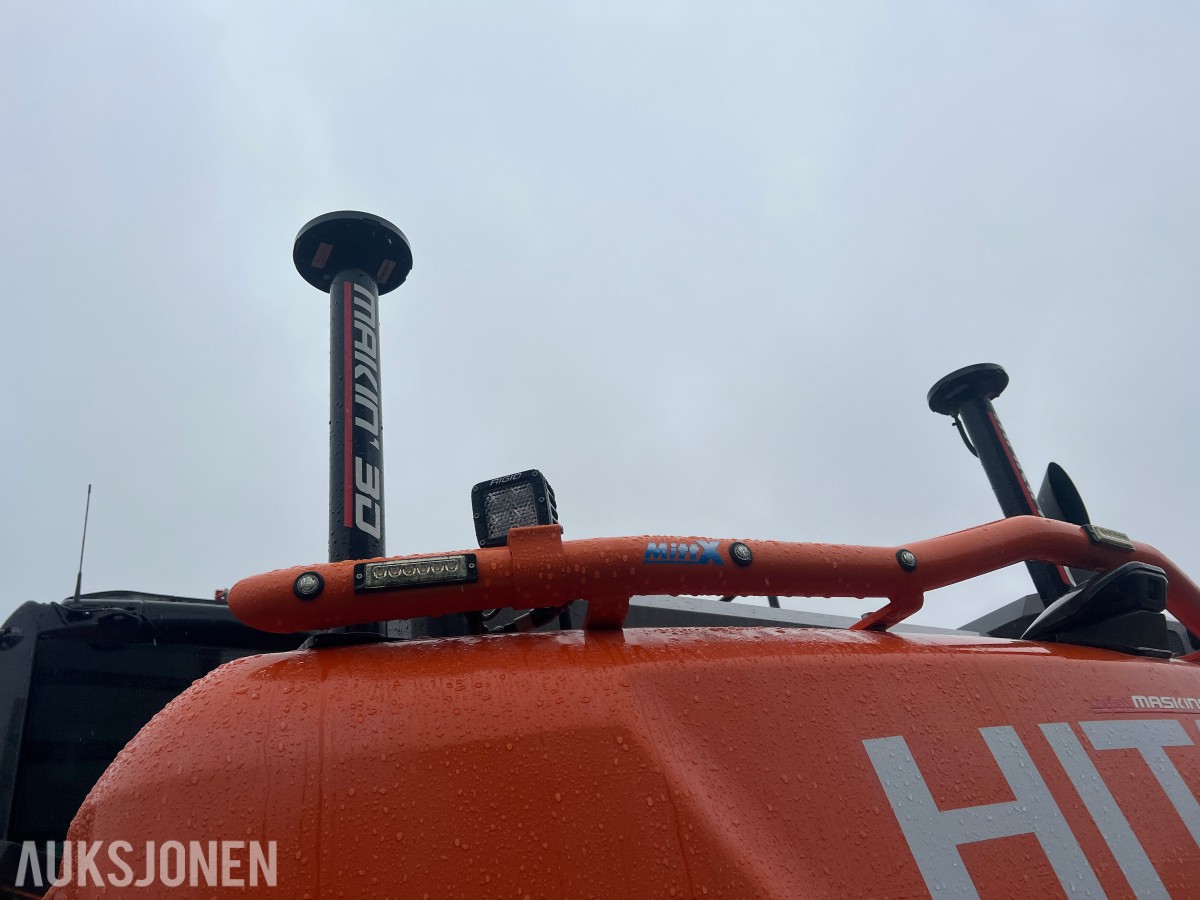 Hitachi ZX170WT-6 Makin GPS, Oilquick, Rototilt R5, gripekasett, sentralsmøring ++