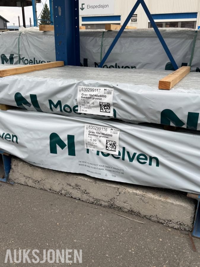 Gran 19x148x6000 Rektkled Grunnet 238 stk