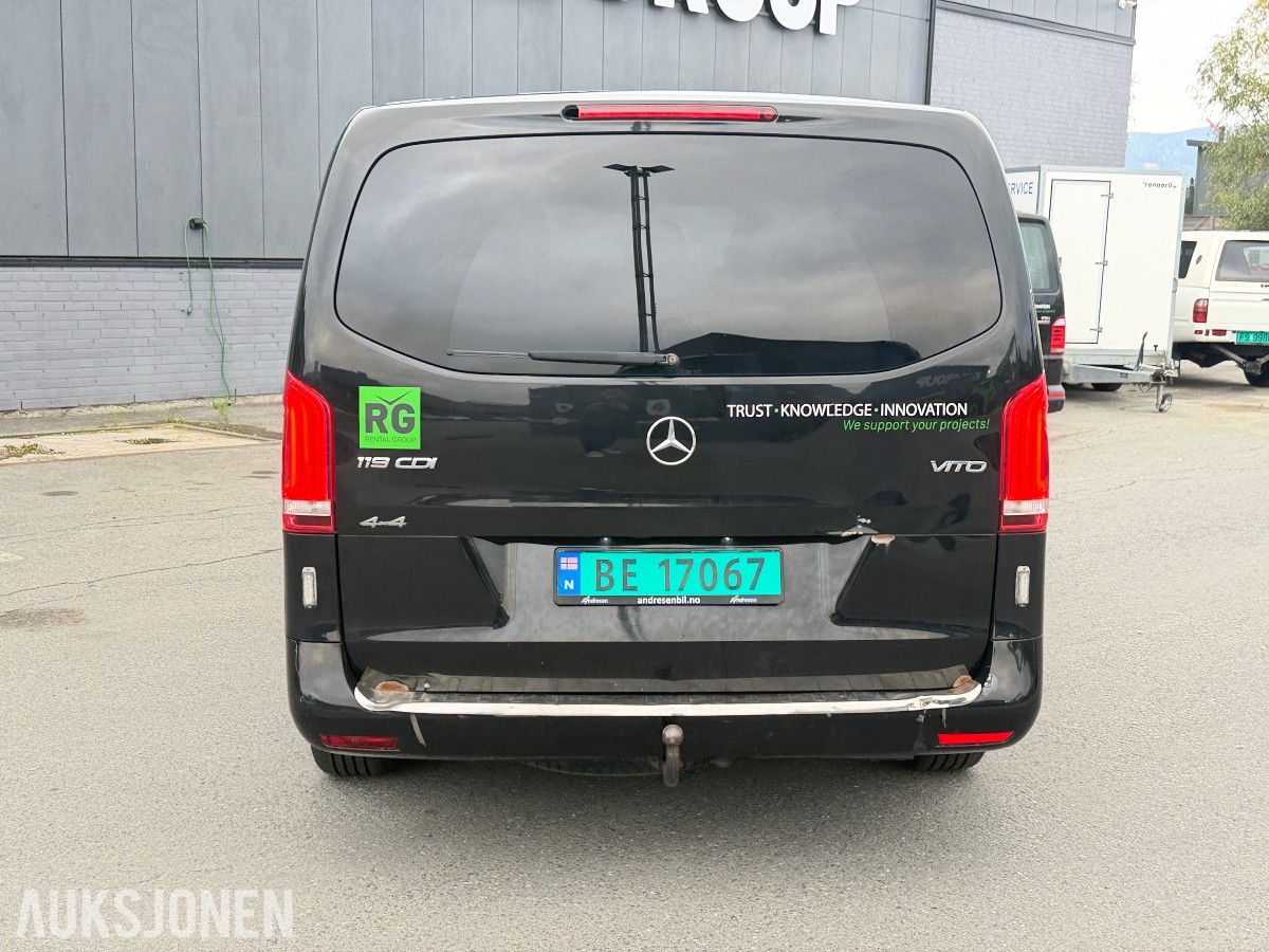 2018 Mercedes-Benz Vito V119 190 HK A3 4MATIC AUT HENGERFESTE VARMER LED KAMERA 
