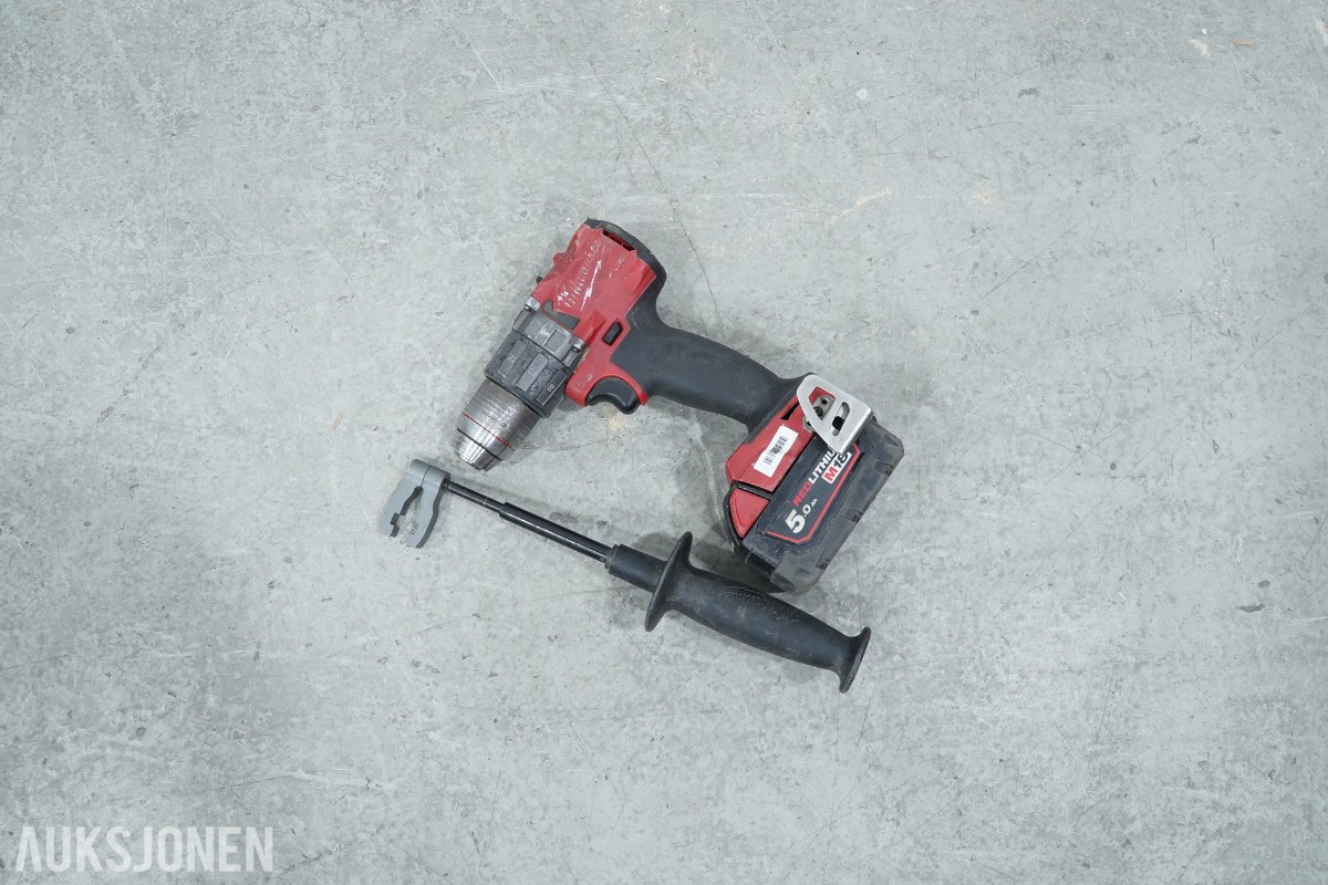 Parti Milwaukee M18 batteriverktøy - 8 maskiner, batterier, ladere