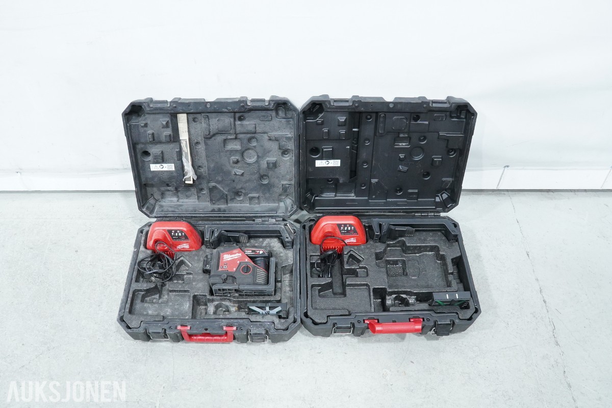 Milwaukee M12/M18 verktøypakke - 9 maskiner og 3 ladere