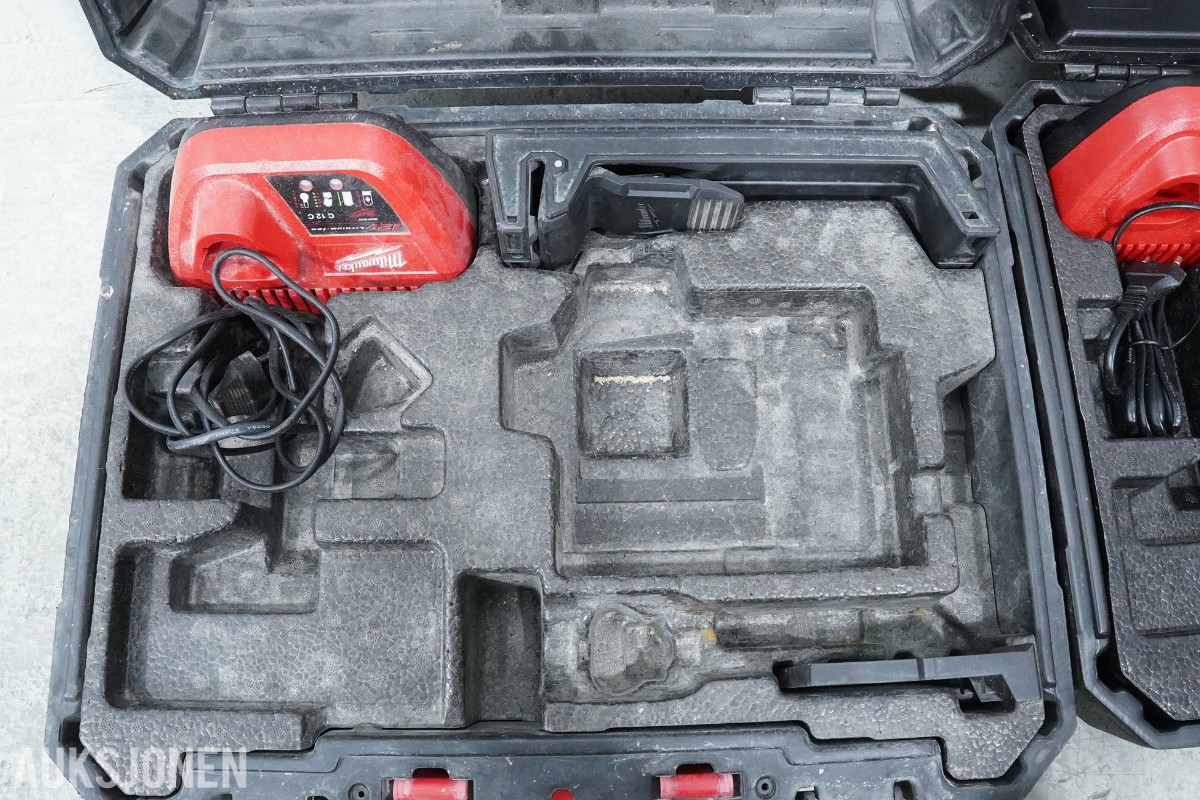Milwaukee M12/M18 verktøypakke - 9 maskiner og 3 ladere