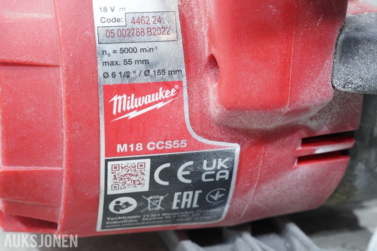 Milwaukee M12/M18 verktøypakke - 9 maskiner og 3 ladere