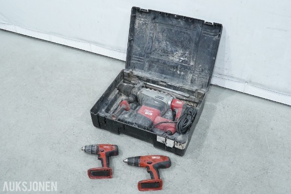 Milwaukee K 750 S kombihammer med Hilti SBT 4-A22 og SFC 22-A