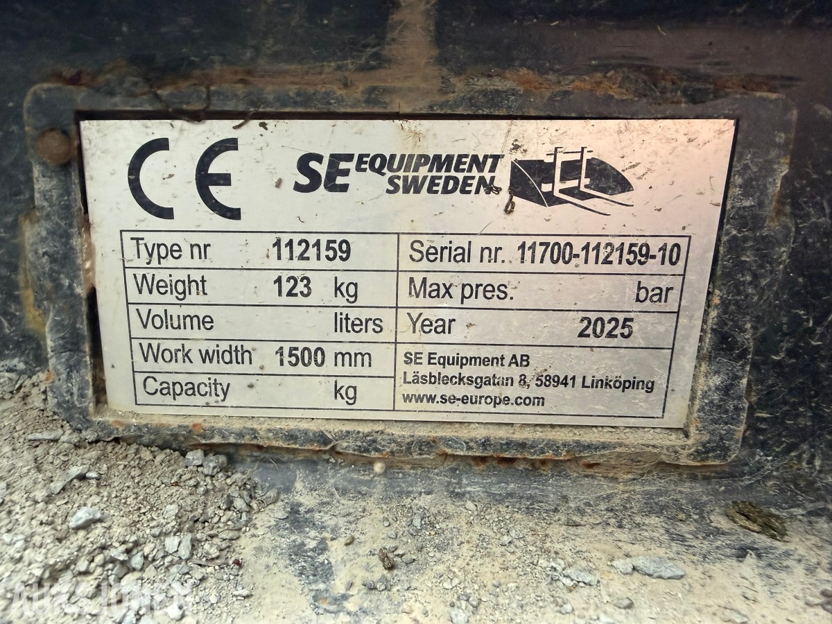 2025 SE Equipment Planeringsbjelke - 1500mm - S40