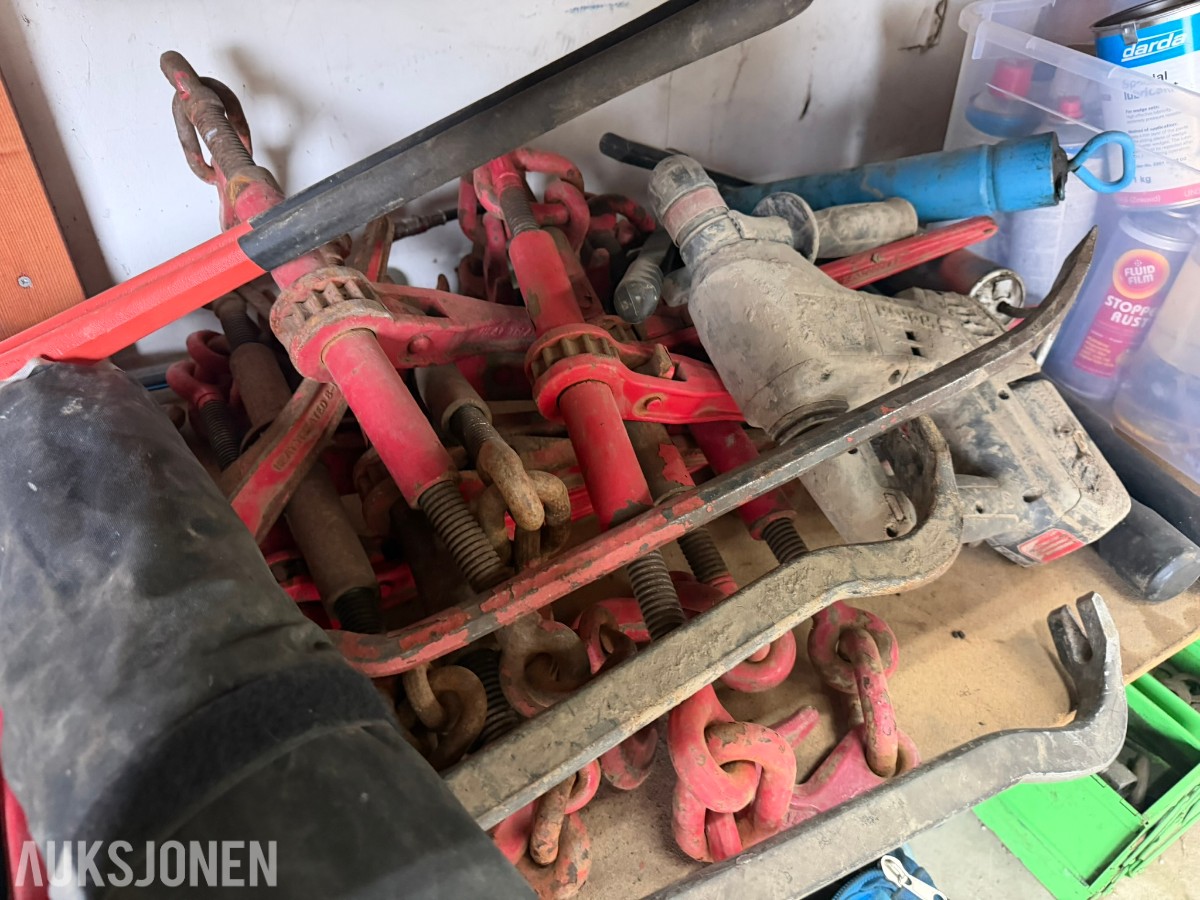 Overskuddsmateriell og verkstedutstyr