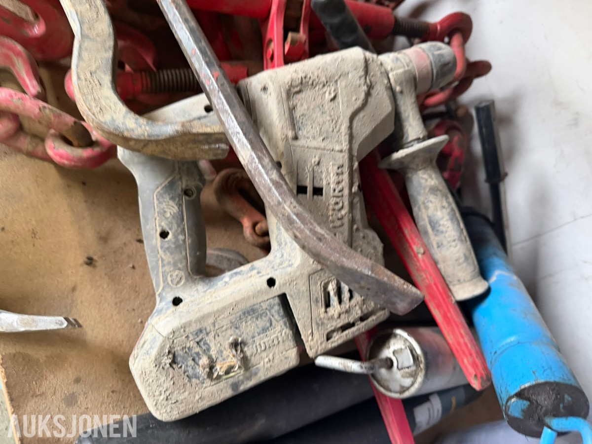 Overskuddsmateriell og verkstedutstyr