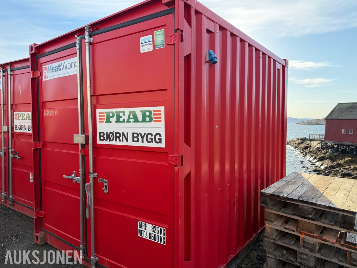 2020 HeatWork Container med 6 X Cliwi HB-300 byggvarmere