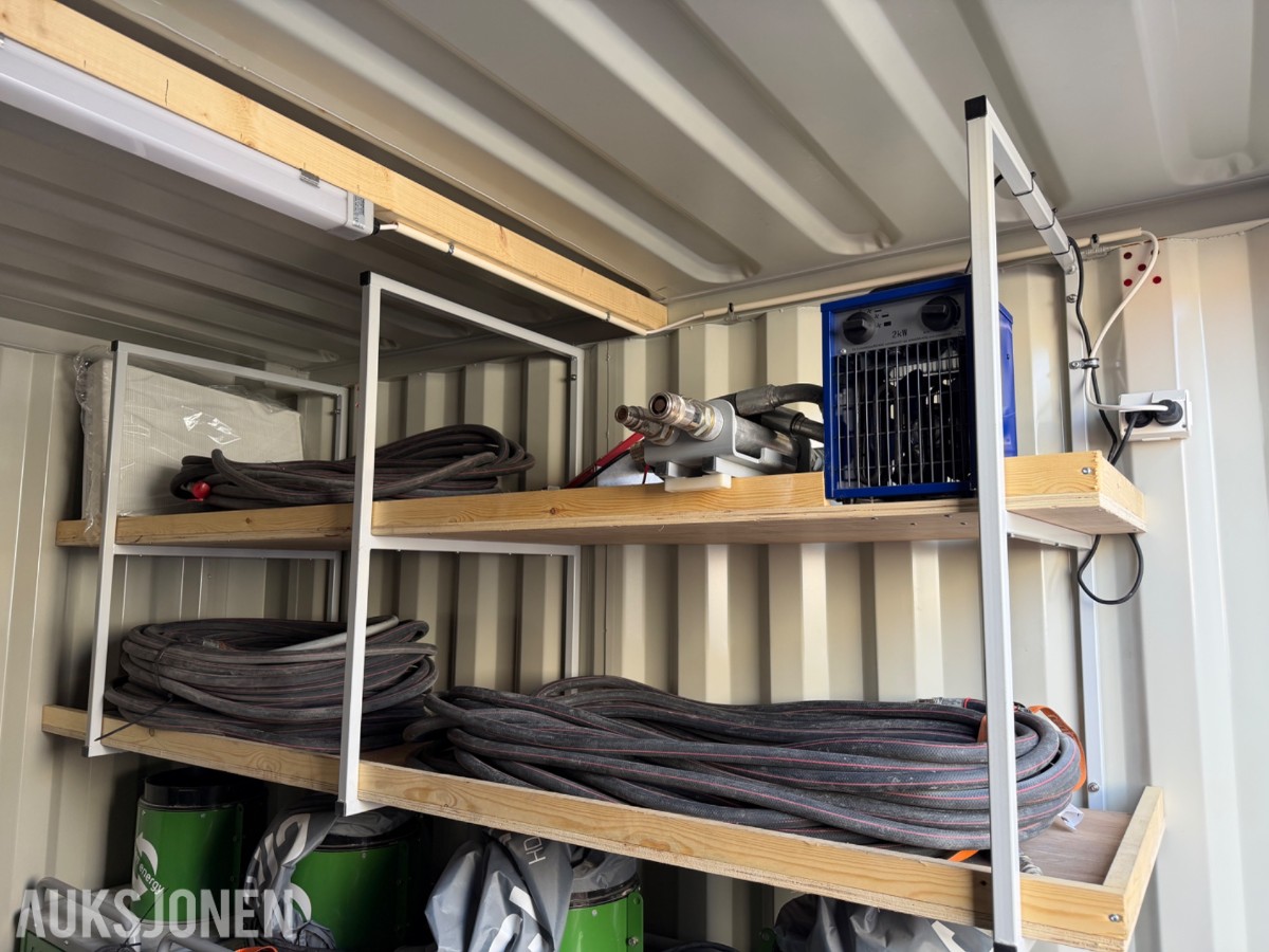 2020 HeatWork Container med 6 X Cliwi HB-300 byggvarmere