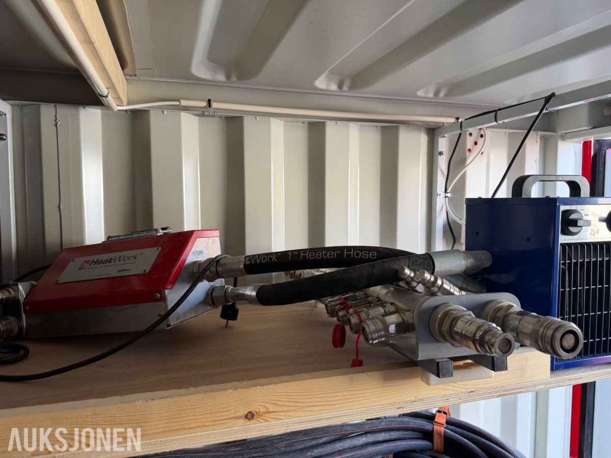2020 HeatWork Container med 6 X Cliwi HB-300 byggvarmere