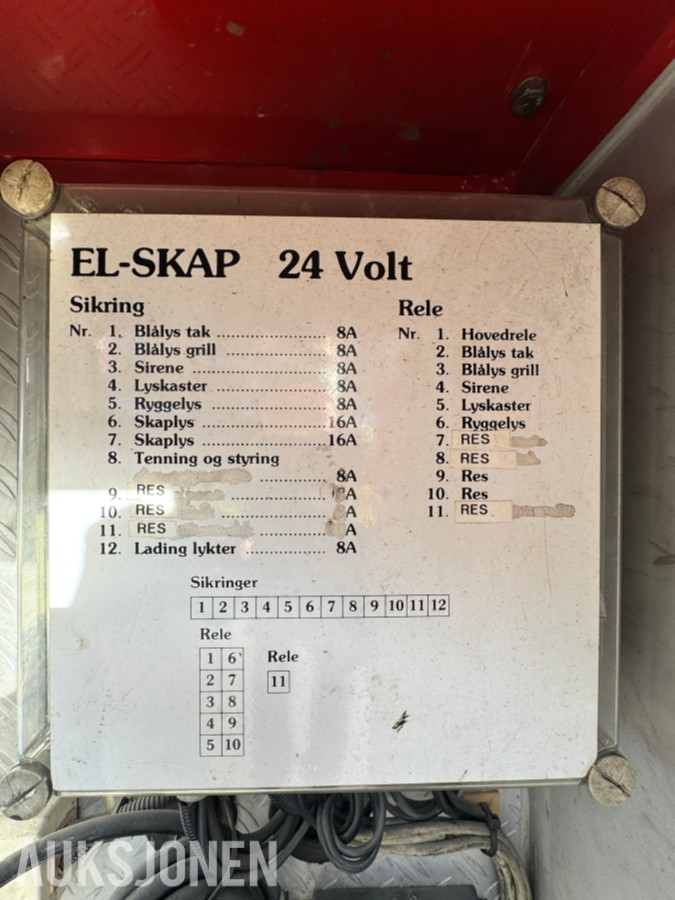 1996 Volvo FL12 - 6X2 - Brannbil / Liftbil - Bronto Skylift F32 HDT 2000 personløfter- 75.358 km - Registrert som motorredskap