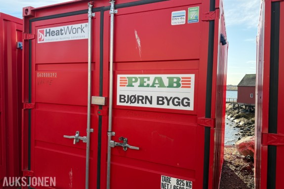 2020 HeatWork Container med 6 X Cliwi HB-300 byggvarmere