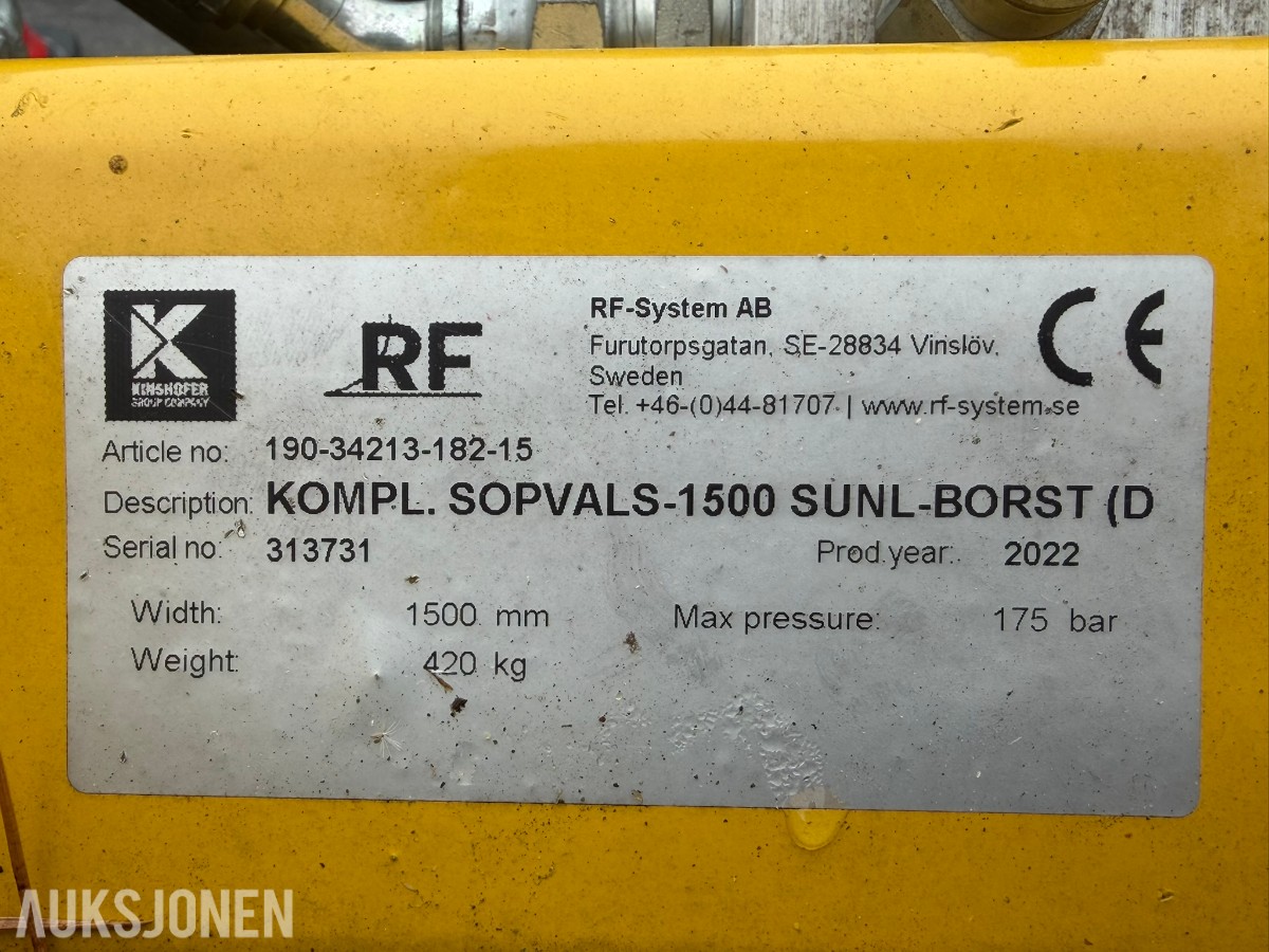 2022 RF-System Sopvals 1500 feiebørste