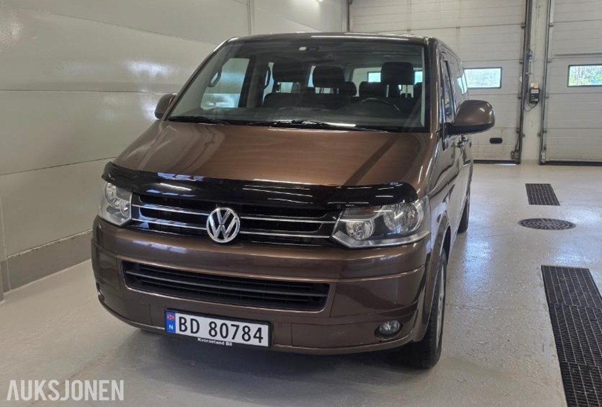 2013 VOLKSWAGEN CARAVELLE 2.0 TDI 140HK 4MOTION 8-SETER HENGERFESTE WEBASTO