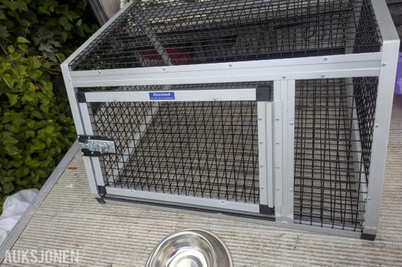 Aluconsult hundebur i metall - 86 B x 43 H x 80 D