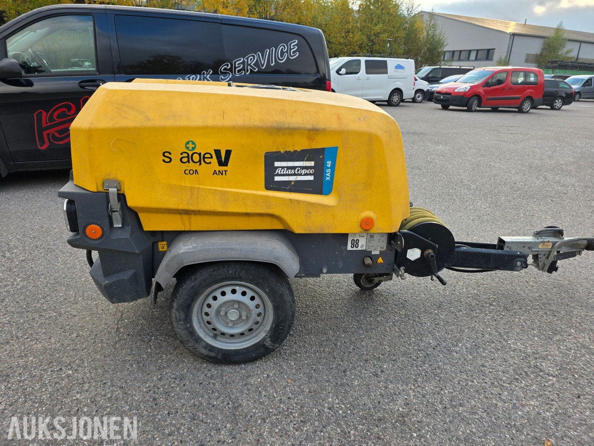 2020 Atlas Copco XAS 48 transportabel kompressor