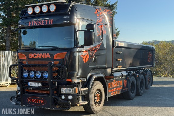 2015 Scania R580 V8 - Super70 - 4-akslet tippbil med Istrail tippkasse - leveres med ny EU-godkjenning