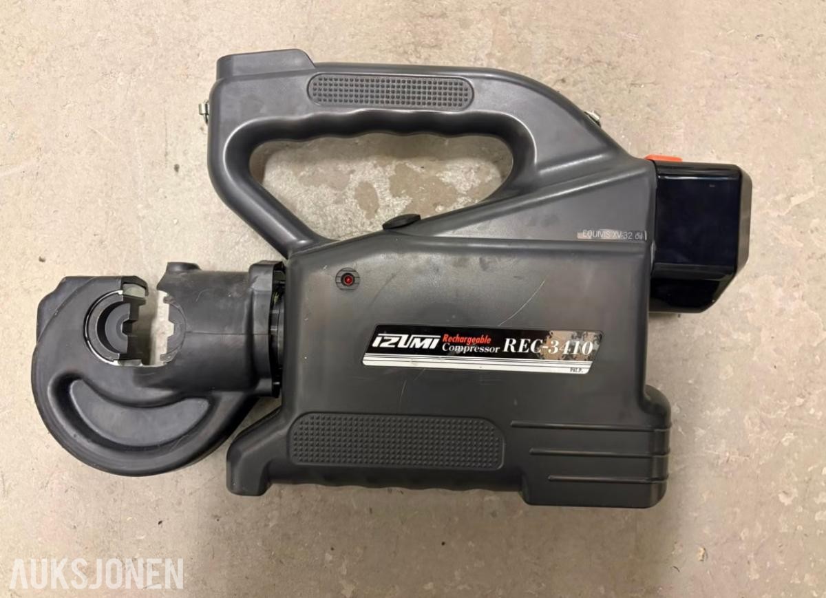 Izumi REC-3410 batteridrevet hydraulisk kabelpresser – 12 tonn