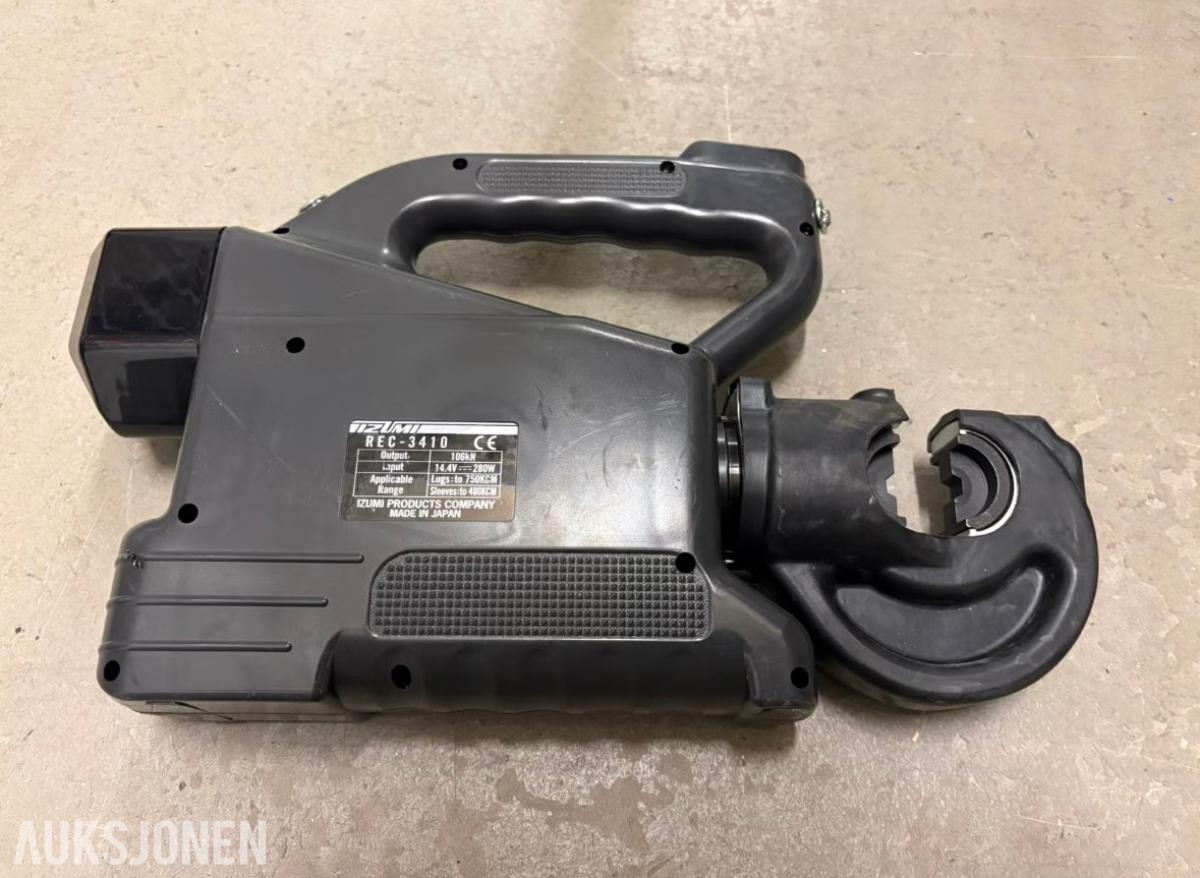 Izumi REC-3410 batteridrevet hydraulisk kabelpresser – 12 tonn