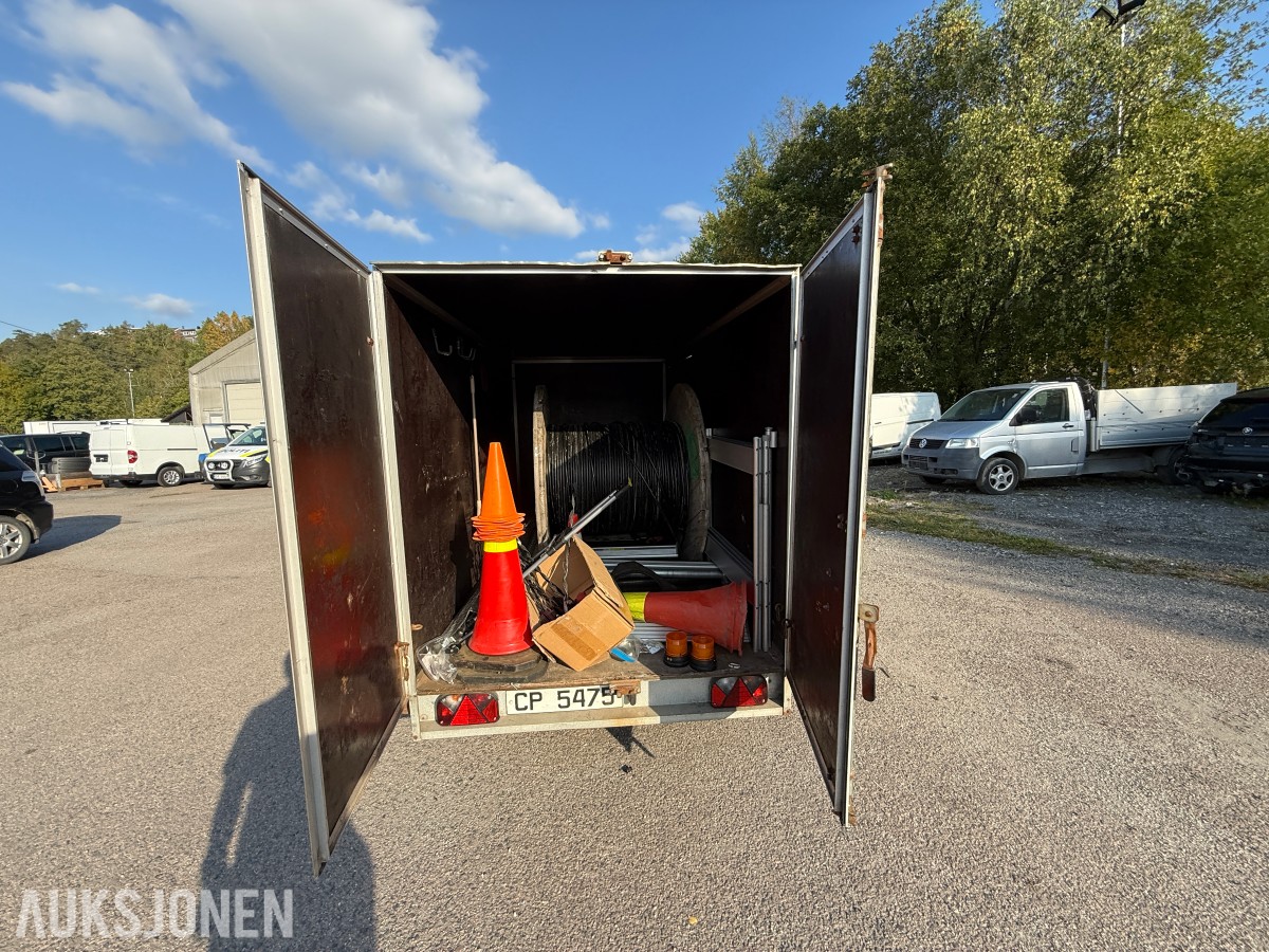 Gaupen A1330F skaphenger med kabeltrommel og diverse utstyr