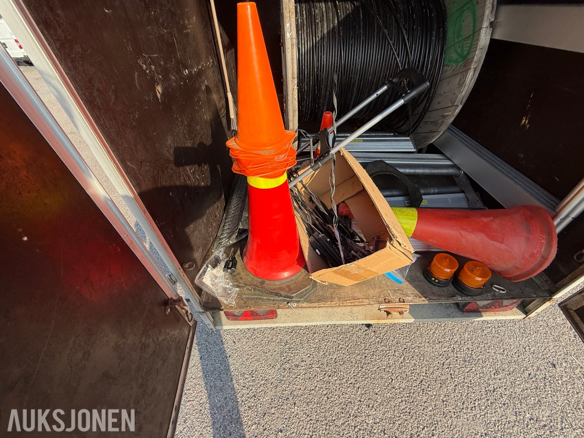 Gaupen A1330F skaphenger med kabeltrommel og diverse utstyr