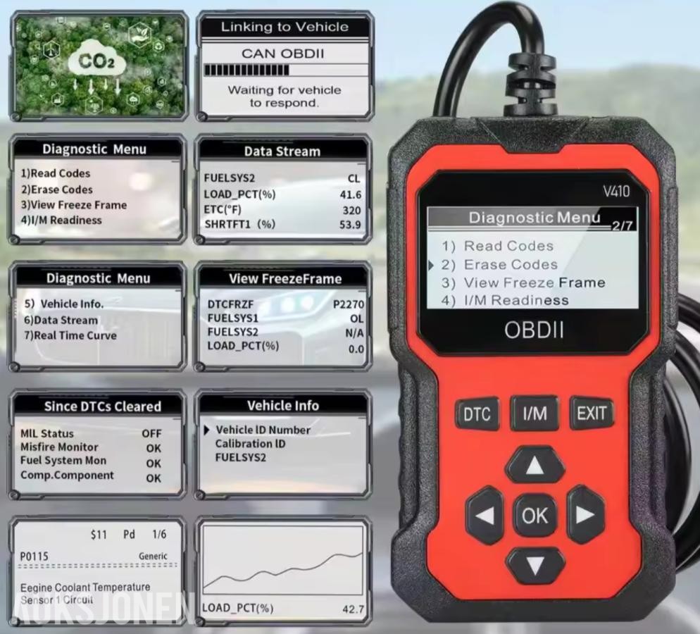 OBD 2 bil diagnostikk All-in-One