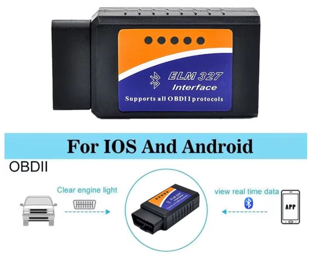 OBD 2 scanner Bluetooth for iPhone eller samsung og PC