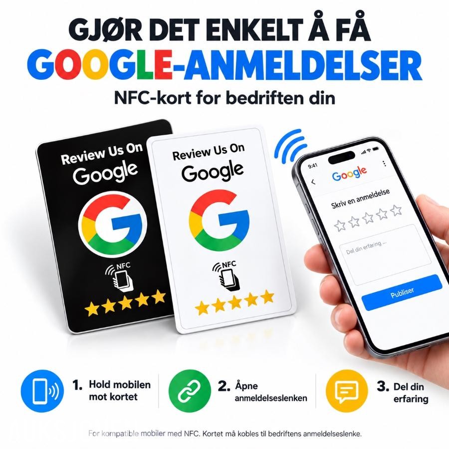 Google anmeldelse kort til bedrift