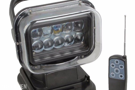 2 stk. 50W LED-søkelys med fjernkontroll –  Roterende lampebase (NSL-5010SH01-50W)