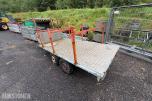 1984 Tredal 2-AKSLET PLANHENGER 1200 KG totalvekt