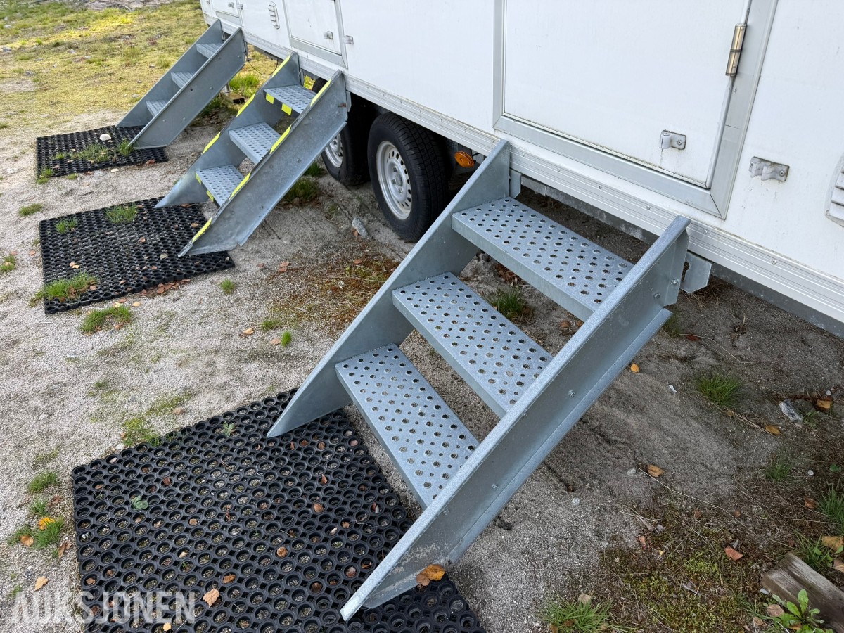 Arnpro 550MB sanitærbrakke – 3 separate bad med dusj/WC – 230/400V 