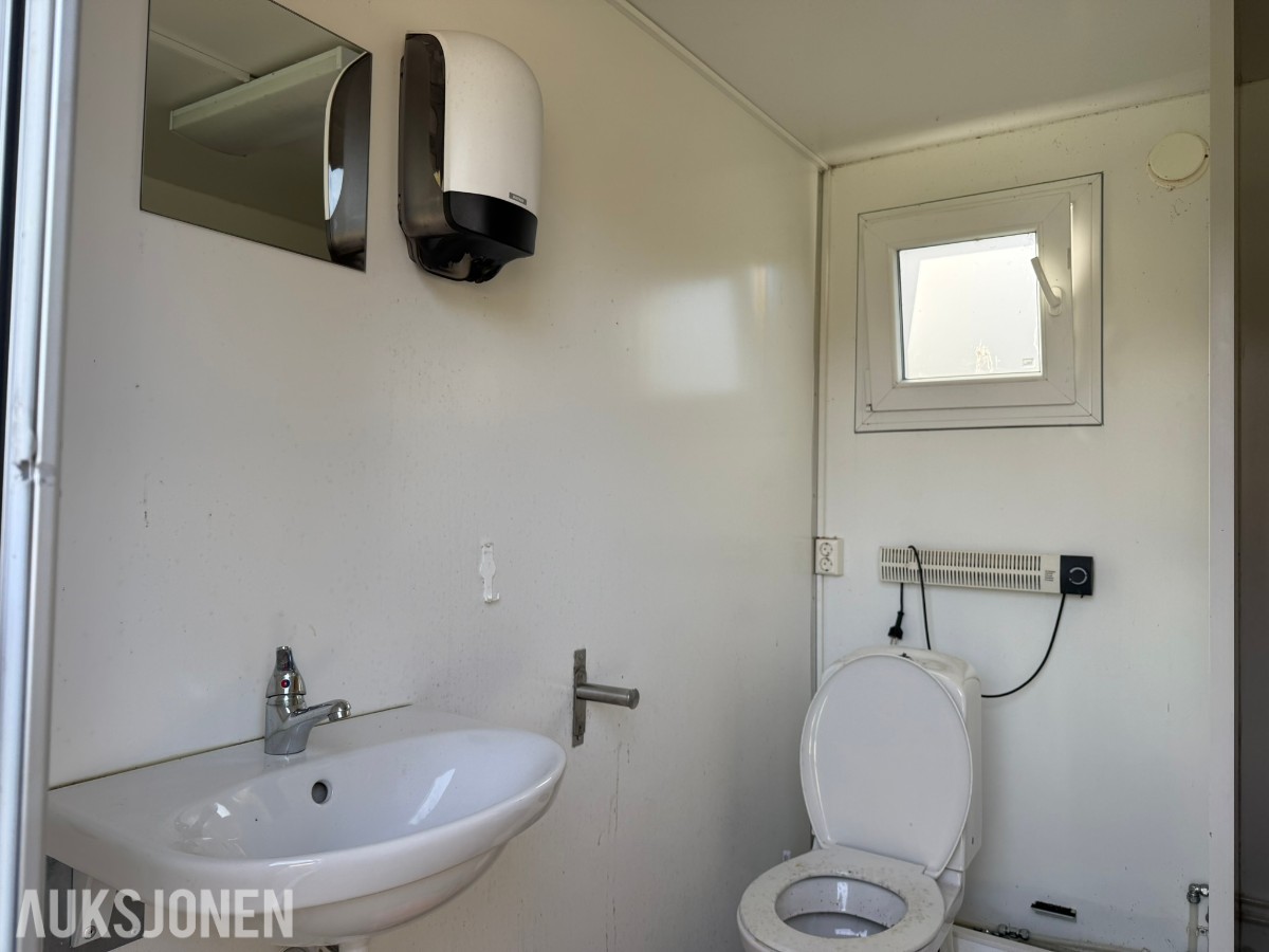 Arnpro 550MB sanitærbrakke – 3 separate bad med dusj/WC – 230/400V 