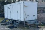Arnpro 550MB sanitærbrakke – 3 separate bad med dusj/WC – 230/400V 